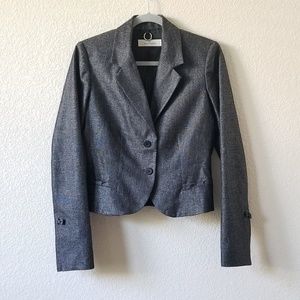 Malene Birger gray cropped jacket blazer size 8